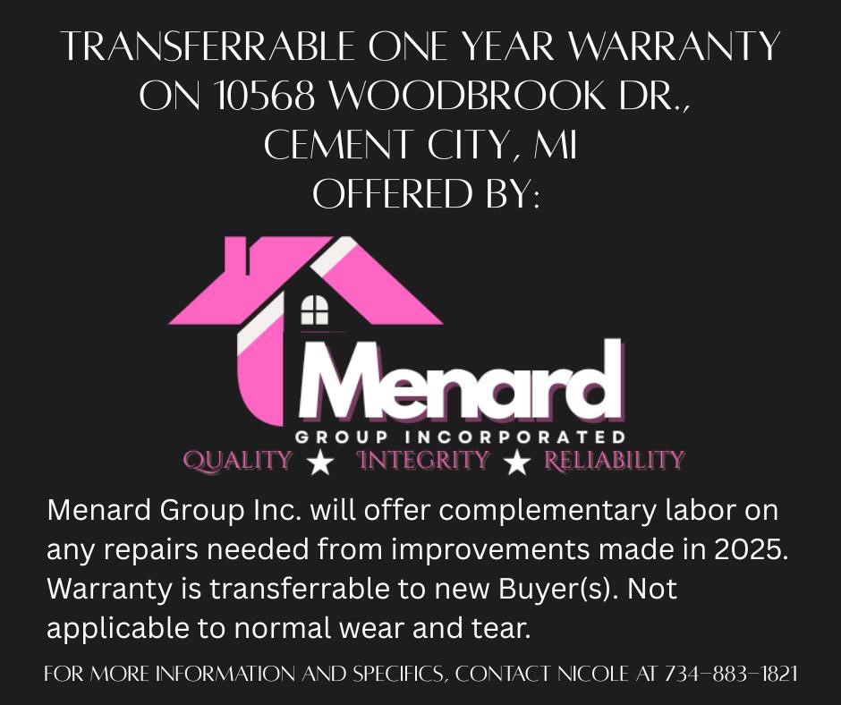 Homes for sale in Cement City, MI | 10568 Woodbrook Dr, Cement City, MI 49233 | MLS# 70450387