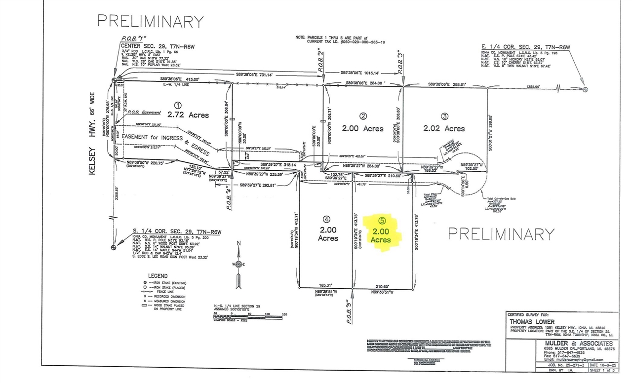 Homes for sale in Ionia, MI | Parcel 7 1581 Kelsey Hwy, Ionia, MI 48846 | MLS# 70451482