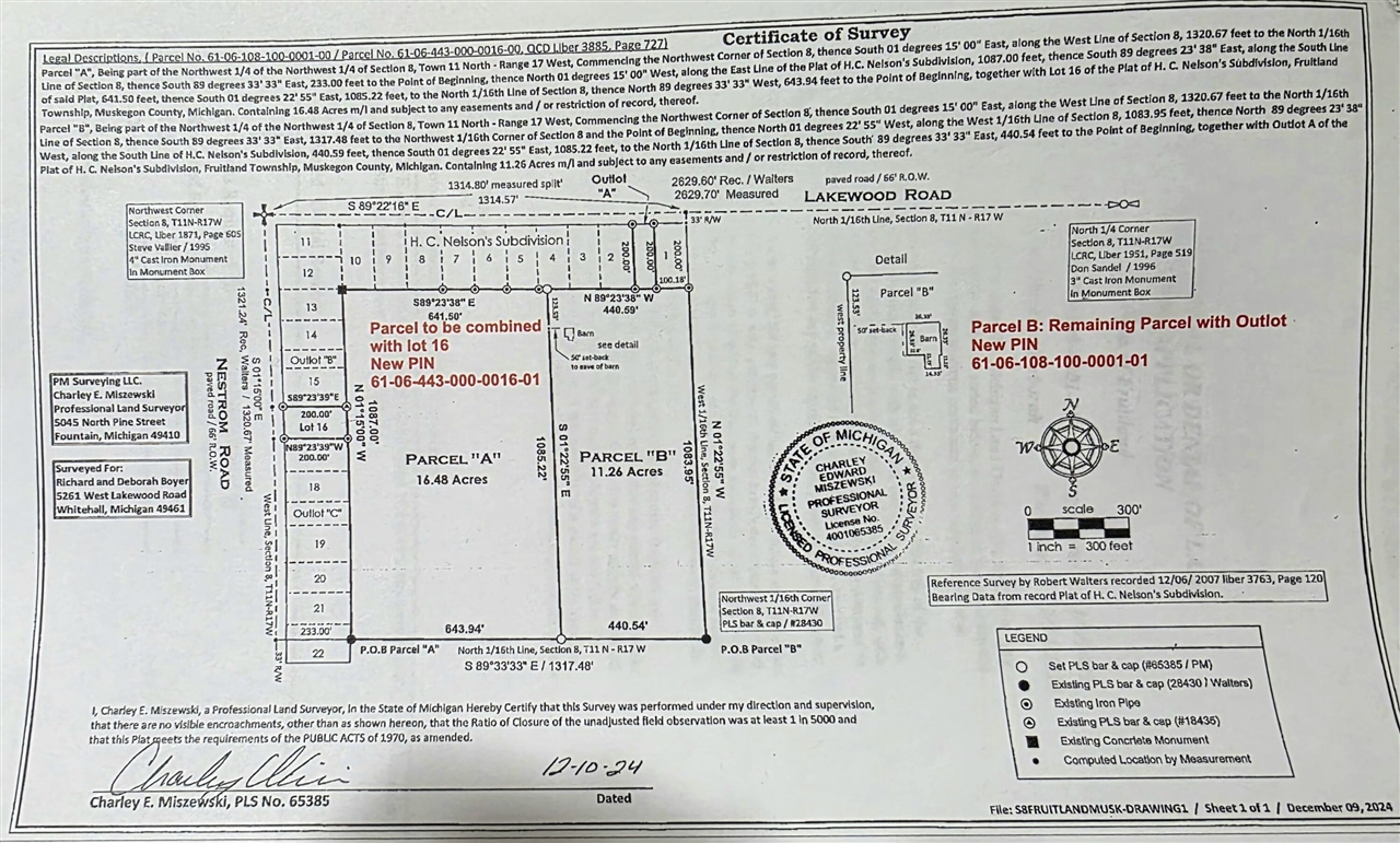 Homes for sale in Whitehall, MI | Parcel A Nestrom Rd, Whitehall, MI 49461 | MLS# 70460981