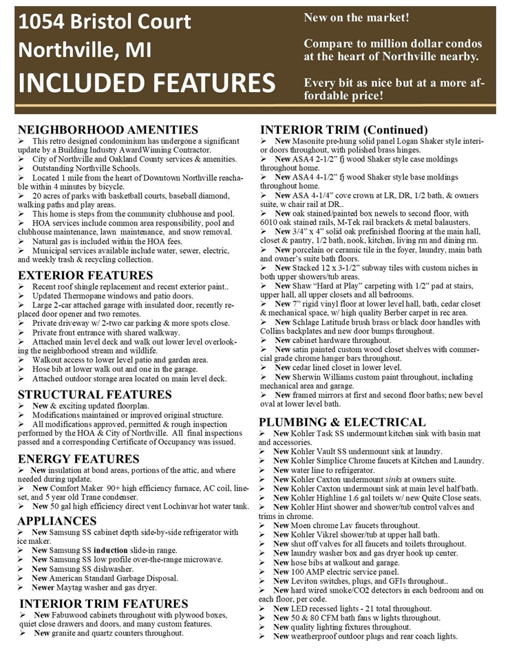 Homes for sale in Northville, MI | 1054 Bristol Ct, Northville, MI 48167 | MLS# 70501591