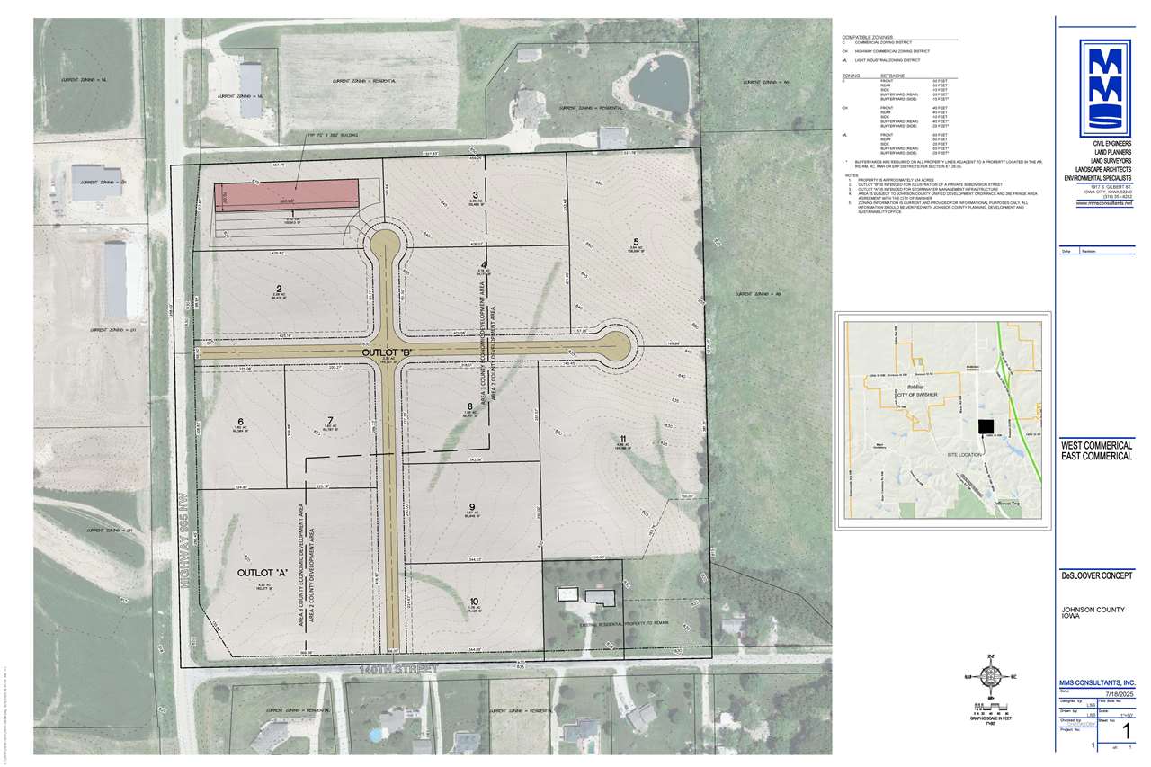 Hwy 965/140th St NW Swisher IA 52338