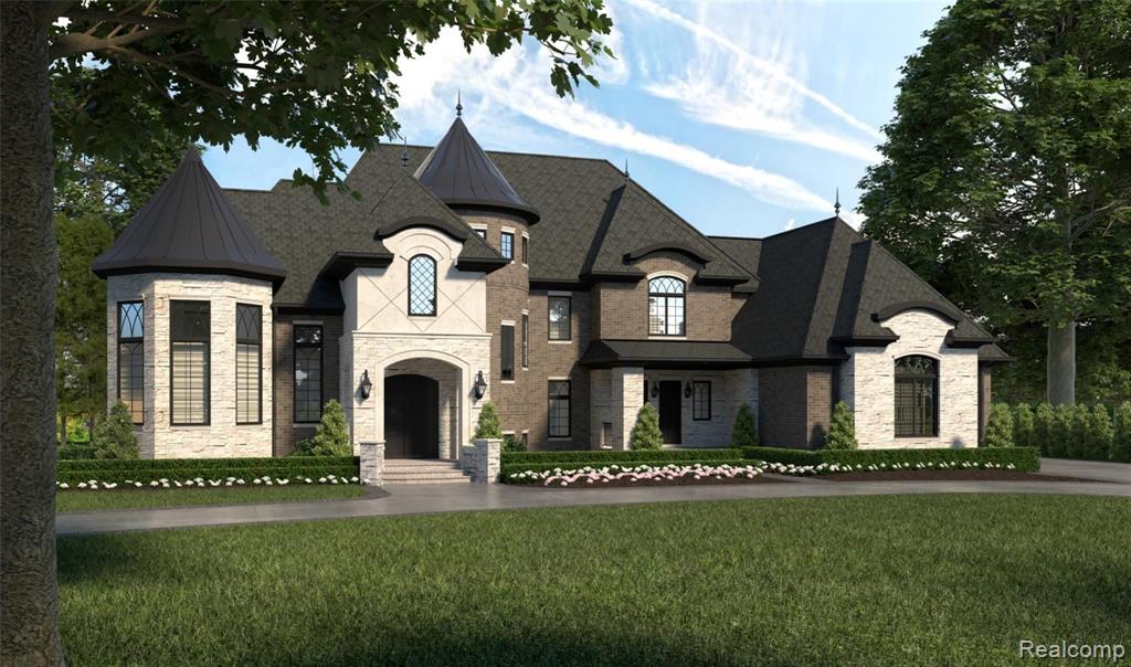 Open house Tue & Wed 4 to 7 pm View builders work. Go to: 7121 Muerdale, West Bloomfield, MI 48322. Schedule a tour for a similar built home now till July 6th! TO BE BUILT NEW CONSTRUCTION "THE MIRANDA" BY AWARD WINNING SAPPHIRE LUXURY HOMES. Hurry only 2 lots left in premier Bloomfield Open Hunt Club's gated community! Let's build your Luxury designed 5,025 sf home (still time to customize or choose a different floor plan). 4 bedrooms 3.1 baths w/Bloomfield Hills schools. Features a dramatic 2 story grand foyer w/signature circular staircase & intricate design. Breathtaking 2 story great room w/gas fireplace & tile surround. Desirable first floor owners en-suite w/spa like bath & huge WIC. Hardwood t/o 1st floor w/tile in foyer. Eurocraft gourmet kitchen w/breakfast nook, custom cabinetry, quartz countertops, XL island, walk-in pantry, mud rm & Wolf & Subzero appliances. 2nd Floor w/2 Junior en-suites, and 2 other bedrooms w/jack & jill baths. The pictures are of a similarly built home and show upgrade options. Visit sapphireluxuryhomes for more info.