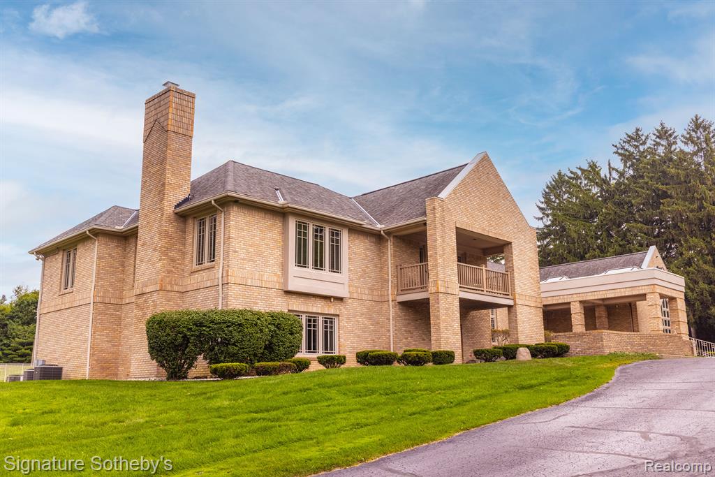 The ultimate retreat on 3.4 acres in prime Bloomfield Hills, with every amenity to keep you relaxed & entertained! 6BR/9+BA/13,500 sq.ft. total living space!Â  This magnificent home in a coveted estate neighborhood is elegant & one of a kind, featuring a 1900 sq.ft. all-purpose indoor sports recreational court for volleyball, basketball, tennis, etc., an equipment room, fitness studio, sauna, 6 car heated garages.Â  Luxury continues with grand living-entertaining areas; a bright spacious gourmet kitchen with breakfast nook, marble butlerâ€™s pantry, family room, mudroom w/ laundry; custom library; dedicated 400 sq. ft. executive office w/private entrance; 7 fireplaces; high ceilings; 6-bedroom wing; master bedroom suite has private seating area with beverage station, 2 balconies, separate mirrored vanity; and master bathroom includes separate his/her sinks, private closet, soaking tub, cozy fireplace and large organized walk in closet.Â  6,200 sq. ft. finished lower level walk out basement w/rec-game room, kitchen, wet bar, media room & wine cellar, and abundance all seasons storage closets. An additional 1900 sq. ft. sports court. Beautiful grounds offer a sparkling pool, spa, tennis court, expansive patios & paved walking path enveloped by a park-like setting & gardens. Plus a smart-home control system, high-end mechanicals, & whole-house generator! 2022 New updates to LED lighting, carpet, paint and bathrooms making this home turn-key!