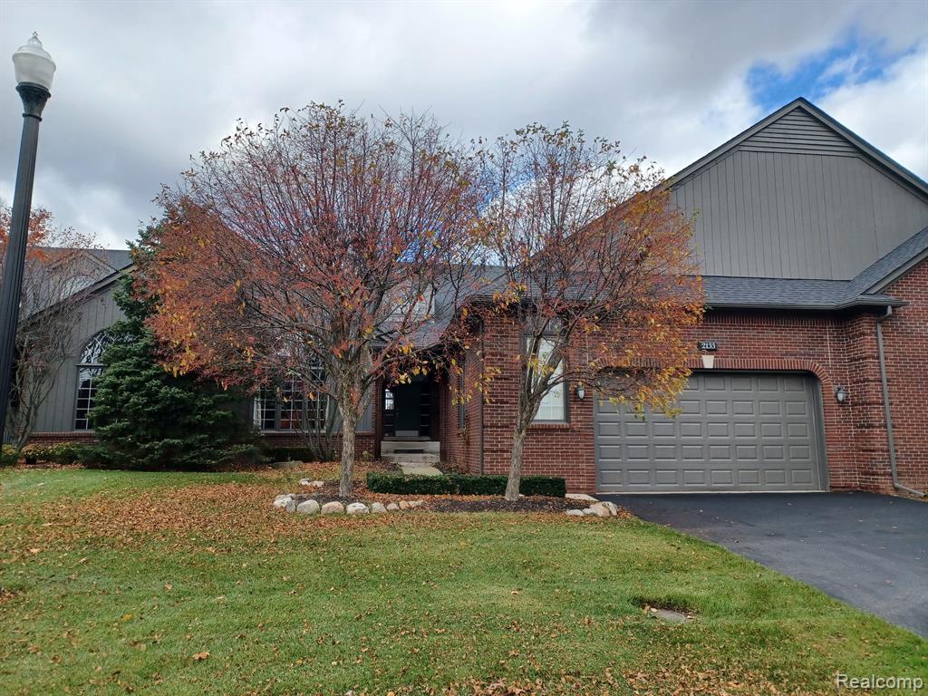 Briarwood Park Condos. This Split Level Home (One and a Half Story is Luxurious and Elegant. It Offers a First Floor Primary Bedroom Suite, Brick Paver Front Courtyard and Covered Porch. Opening To an Amazing Hardwood Foyer, Curved wall to First Floor Half Bathroom. Great Room offers a Vaulted Ceiling, High Arched Top Windows and Natural Fireplace Leading to a Formal Dining Room with French Door access to the Deck. Travertine Tile in Large Kitchen with a Center Island and a Breakfast Nook with a Door Wall to the Private Courtyard. First Floor Travertine Tile Laundry Room with Cabinets and a Full Closet. Library Den Offers a High Arched oversized window and Plenty of Natural Light. First Floor Bedroom Suite offers a vanity, Spacious Travertine Tile Bathroom with Double Sinks, Garden Jetted Tub and Stand Alone Shower and a Large Linen Closet. Bedroom offers 2 Closets, Large Walk In and a Full Wall. Vaulted Ceilings, Arched Doorway and a Full Window Wall offering Plenty of Natural Light. 2nd Floor Offers 2 Large Bedrooms and a Dual Entry Jack and Jill Bathroom with Separate Vanity Sinks and Walk In Closets, Central Tub Shower and Toilet. Basement with Elegant stairway, Daylight Windows in this Full Unfinished Space.