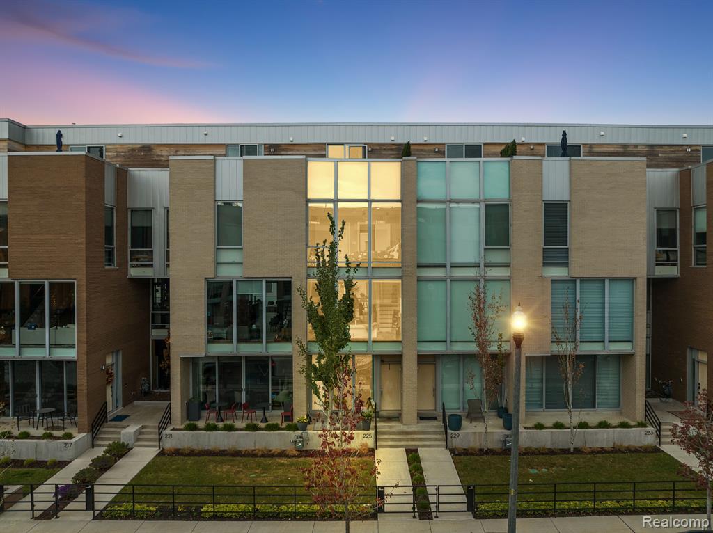 Step into the epitome of urban cool with this sleek modern residence, an architectural masterpiece in the heart of the vibrant Brush Park neighborhood. Crafted for those with an impeccable taste for design, this residence effortlessly marries sophistication with the ease of low-maintenance living. Boasting 2 bedrooms, 2 1/2 baths, and a versatile flex space which could be used as a third bedroom or office, this home is not just a living spaceâ€”it's a statement. Immerse yourself in natural light streaming through floor-to-ceiling glass windows, dancing on hardwood floors and exquisite finishes. The open-concept living space spans an entire level, providing the perfect canvas for intimate gatherings or extravagant parties. The gourmet kitchen, adorned with a sleek quartz waterfall island, becomes the focal point for casual dining and culinary adventures. Step outside and embrace city living with not one, but three total outdoor spaces, two of which are large terraces offering captivating city views that redefine your perspective. Feel the pulse of the city as you're surrounded by concert venues, sporting arenas, award-winning restaurants, bars, and galleries, all within a mere 10-minute walk. This residence isn't just a home; it's an invitation to experience the energy of the city at its finest. Live in the nexus of culture, entertainment, and style, where every detail is a testament to the cool and contemporary lifestyle you deserve.